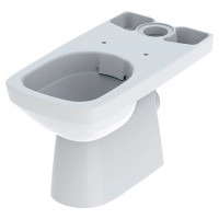 Чаша унітазу SELNOVA SQUARE Rimfree, д/підлоги, гор.злив, прямокутна, б/сидіння