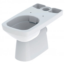 Чаша унитаза SELNOVA SQUARE Rimfree, для пола, горизонтальный выпуск, прямоугольная, без сиденья