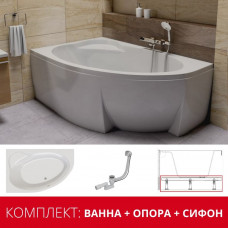 Ванна Ванна Ravak Asymmetric II - комплект