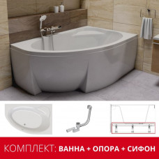 Ванна Ванна Ravak Asymmetric II - комплект
