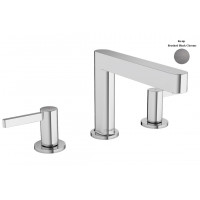 Змішувач для умивальника Hansgrohe Finoris 110 для умивальника на 3 отвори з д/к push-open, чорний хром (76033340)