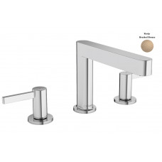 Смеситель для умывальника Hansgrohe Finoris 160 для умывальника на 3 отверстия с д/к push-open, бронзовый (76034140)