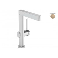 Смеситель для умывальника Hansgrohe Finoris 230 для умывальника, поворотный излив с д/к push-open, бронзовый (76060140)