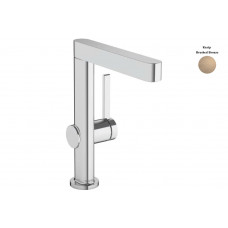 Смеситель для умывальника Hansgrohe Finoris 230 для умывальника, поворотный излив с д/к push-open, бронзовый (76060140)
