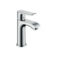 Смеситель для умывальника Hansgrohe Metris 100 для умывальника без донного клапана, хром (31186000)