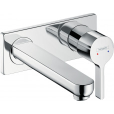 Смеситель для умывальника Hansgrohe Metris S для умывальника со стены 225 мм, хром (31163000)