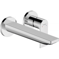 Смеситель для умывальника Hansgrohe Rebris E для умывальника со стены скрытый монтаж 200 мм, хром (72568000)