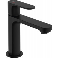 Змішувач для умивальника Hansgrohe Rebris S 110 Coolstart для умивальника без донного клапана, чорний (72520670)