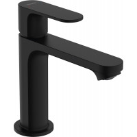 Смеситель для умывальника Hansgrohe Rebris S 110 для умывальника с донным клапаном pop-up, черный (72517670)