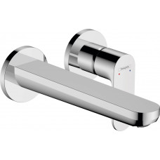 Смеситель для умывальника Hansgrohe Rebris S для умывальника со стены скрытый монтаж 200 мм, хром (72528000)