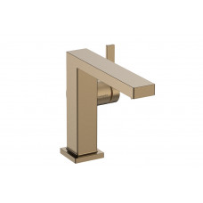 Смеситель для умывальника Hansgrohe Tecturis E 110 Fine CoolStart EcoSmart+ для умывальника с донным клапаном pop-up, бронзовый (73023140)