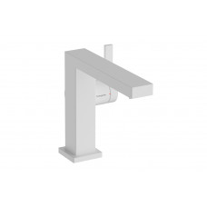Смеситель для умывальника Hansgrohe Tecturis E 110 Fine CoolStart EcoSmart+ для умывальника с донным клапаном pop-up, белый (73023700)