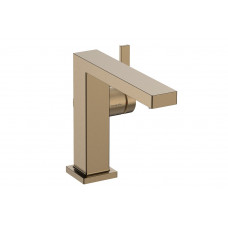 Смеситель для умывальника Hansgrohe Tecturis E 110 Fine CoolStart push-open, бронзовый (73024140)