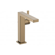 Змішувач для умивальника Hansgrohe Tecturis E 150 Fine CoolStart EcoSmart+ push-open, бронзовий (73040140)