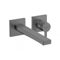 Смеситель для раковины Hansgrohe Tecturis E 225 для раковины со стены, черный хром (73051340)