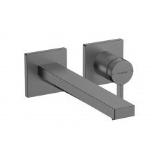 Смеситель для раковины Hansgrohe Tecturis E 225 для раковины со стены, черный хром (73051340)