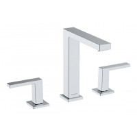 Смеситель для умывальника Hansgrohe Tecturis E EcoSmart+ push open для умывальника на 3 отверстия, хром (73030000)