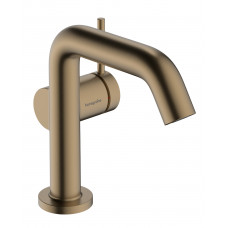 Смеситель для умывальника Hansgrohe Tecturis S 110 Fine CoolStart для умывальника без донного клапана, бронзовый (73321140)