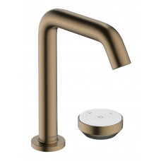 Смеситель для умывальника Hansgrohe Tecturis S 150 CoolStart на 2 отверстия, бронзовый (73353140)