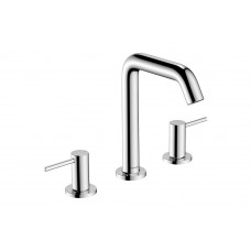 Смеситель для умывальника Hansgrohe Tecturis S 150 Ecosmart+ push open для умывальника на 3 отверстия, хром (73330000)