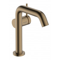 Смеситель для умывальника Hansgrohe Tecturis S 150 Fine CoolStart для умывальника без донного клапана, бронзовый (73341140)