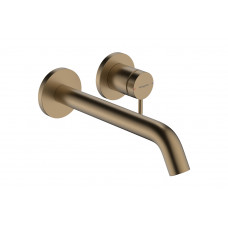 Смеситель для умывальника Hansgrohe Tecturis S 225 для умывальника со стены, бронзовый (73351140)