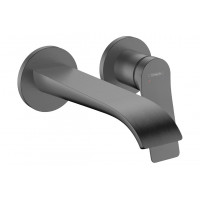 Смеситель для раковины Hansgrohe Vivenis 195 для раковины со стены, черный хром (75050340)