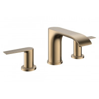 Смеситель для умывальника Hansgrohe Vivenis 90 для умывальника на 3 отверстия с д/к pop-up, бронзовый (75033140)