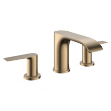 Смеситель для умывальника Hansgrohe Vivenis 90 для умывальника на 3 отверстия с д/к pop-up, бронзовый (75033140)