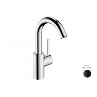 Змішувач для умивальника Hansgrohe Zesis S 210 для умивальника, рухомий носик, з донним клапаном pop-up, чорний (74740670)