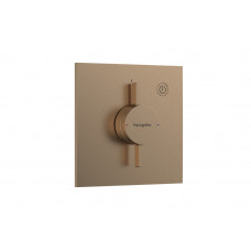 Смеситель для душа Hansgrohe скрытого монтажа DuoTurn E на 1 функцию, бронзовый (75617140)