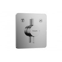 Змішувач для душу Hansgrohe прихованого монтажу DuoTurn Q на 2 функції, хром (75414000)