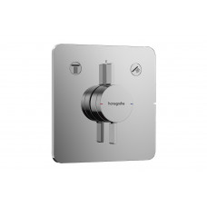 Смеситель для душа Hansgrohe скрытого монтажа DuoTurn Q на 2 функции, хром (75414000)