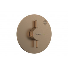Смеситель для душа Hansgrohe скрытого монтажа DuoTurn S на 1 функцию, бронзовый (75618140)