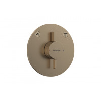 Смеситель для душа Hansgrohe скрытого монтажа DuoTurn S на 2 функции, бронзовый (75418140)