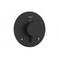 Смеситель для душа Hansgrohe Термостат скрытого монтажа Ecostat Comfort S на 2 функции, черный (33715670)