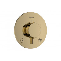 Смеситель для душа Hansgrohe Термостат скрытого монтажа Ecostat Comfort S на 2 функции, золотой (33715990)