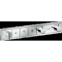 Смеситель для душа Hansgrohe Термостат скрытого монтажа RainSelect на 3 клавиши, стекло, хром (15356000)