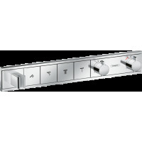Смеситель для душа Hansgrohe Термоcтат скрытого монтажа RainSelect на 4 клавиши, хром (15357000)