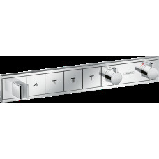 Смеситель для душа Hansgrohe Термоcтат скрытого монтажа RainSelect на 4 клавиши, хром (15357000)