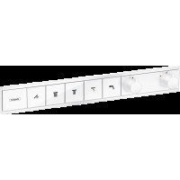 Смеситель для душа Hansgrohe Термостат скрытого монтажа RainSelect на 5 клавиш, белый (15384700)