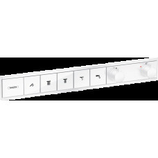 Смеситель для душа Hansgrohe Термостат скрытого монтажа RainSelect на 5 клавиш, белый (15384700)