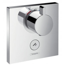 Змішувач для душу Hansgrohe Термостат прихованого монтажу ShowerSelect Highﬂow на 1 клавішу, хром (15761000)