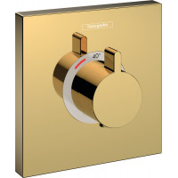 Смеситель для душа Hansgrohe Термоcтат скрытого монтажа ShowerSelect Highﬂow, золотой (15760990)