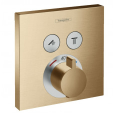 Змішувач для душу Hansgrohe Термостат прихованого монтажу ShowerSelect на 2 клавіші, бронзовий (15763140)