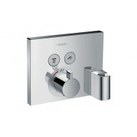 Змішувач для душу Hansgrohe Термостат прихованого монтажу ShowerSelect на 2 клавіші з Fix Fit, хром (15765000)