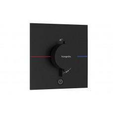 Змішувач для душу Hansgrohe Термостат прихованого монтажу ShowerSelect Comfort E HighFlow на 1 функцію, чорний (15575670)