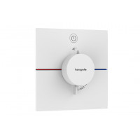 Змішувач для душу Hansgrohe Термостат прихованого монтажу ShowerSelect Comfort E на 1 функцію, білий (15571700)