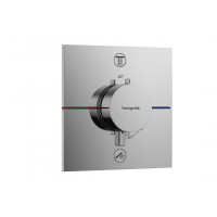 Змішувач для душу Hansgrohe Термостат прихованого монтажу ShowerSelect Comfort E на 2 функції, хром (15572000)