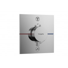 Змішувач для душу Hansgrohe Термостат прихованого монтажу ShowerSelect Comfort E на 2 функції, хром (15572000)